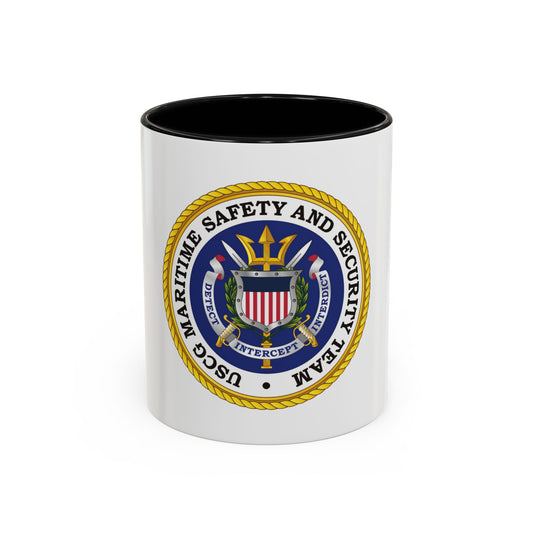 USCG Maritime Safety And Security Team (U.S. Coast Guard) Accent Coffee Mug