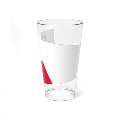 POL dowodca flotylli rank flag (Poland) Pint Glass 16oz