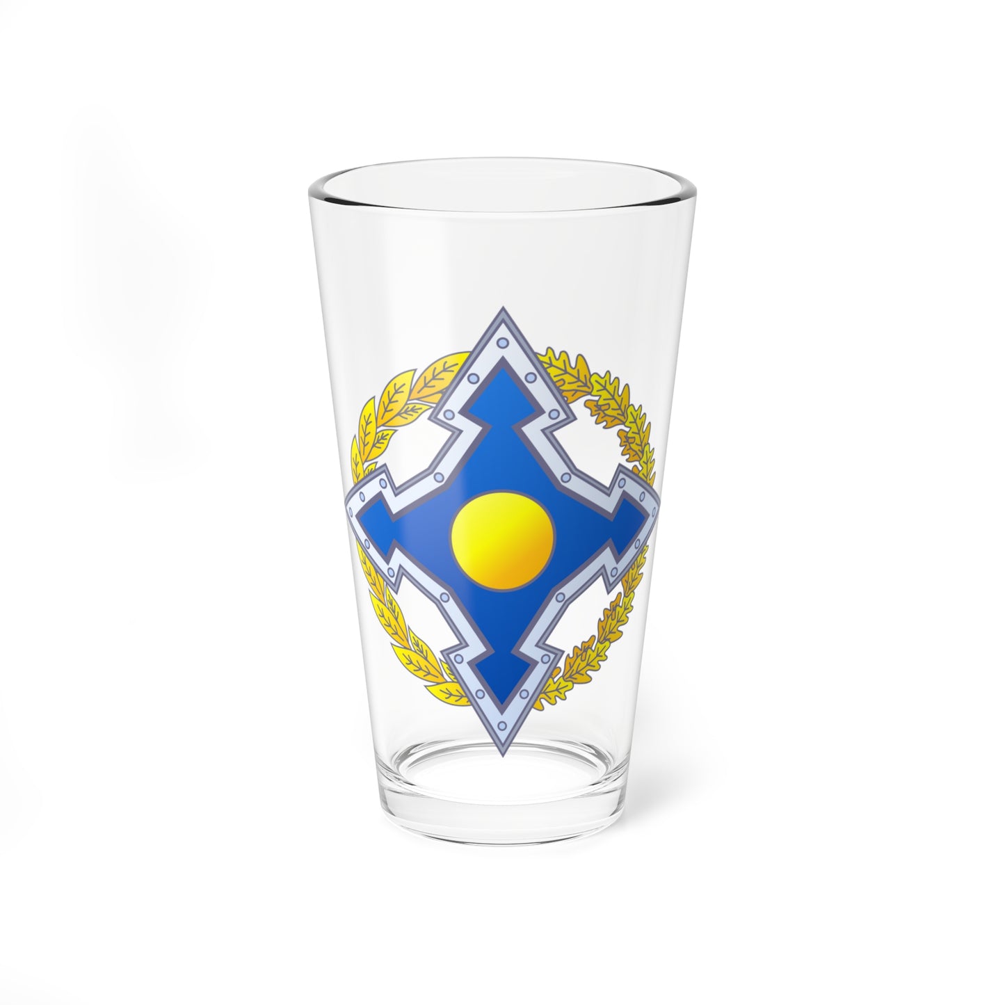 Emblem of the Collective Security Treaty Organization (Russia) (Coat of Arms) Pint Glass 16oz