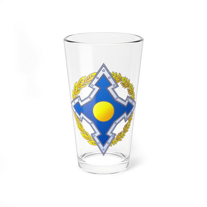 Emblem of the Collective Security Treaty Organization (Russia) (Coat of Arms) Pint Glass 16oz