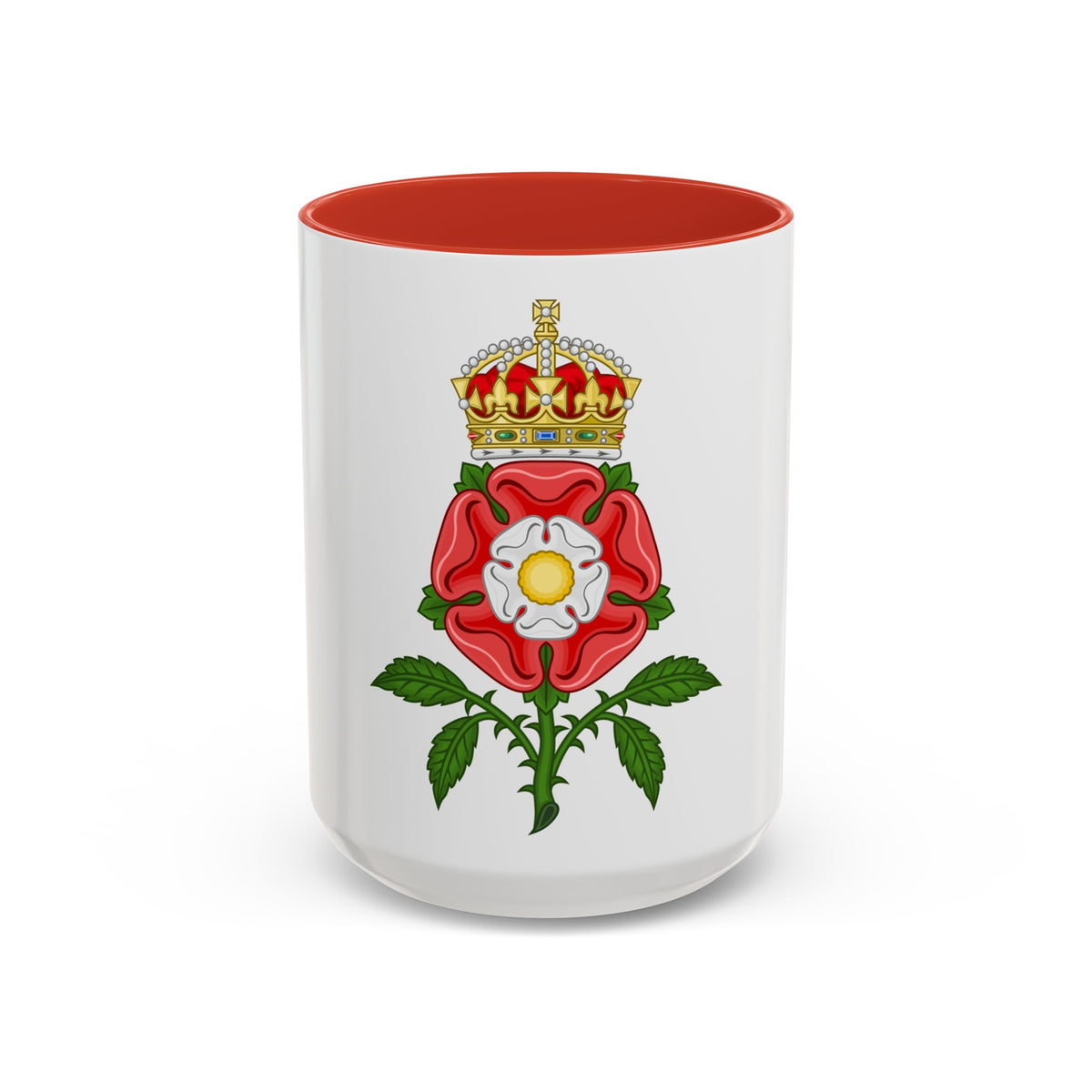 Tudor Rose (Tudor Heraldry) - Accent Coffee Mug