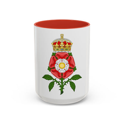 Tudor Rose (Tudor Heraldry) - Accent Coffee Mug