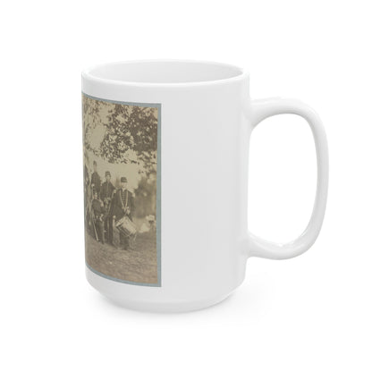 Elmira Cornet Band,  Thirty-Third Regiment, Of The New York State Volunteers, July 1861 (U.S. Civil War) White Coffee Mug