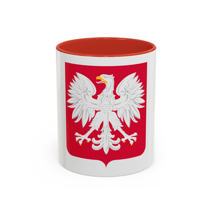 Coat of arms of Poland (1980-1990) - Accent Coffee Mug