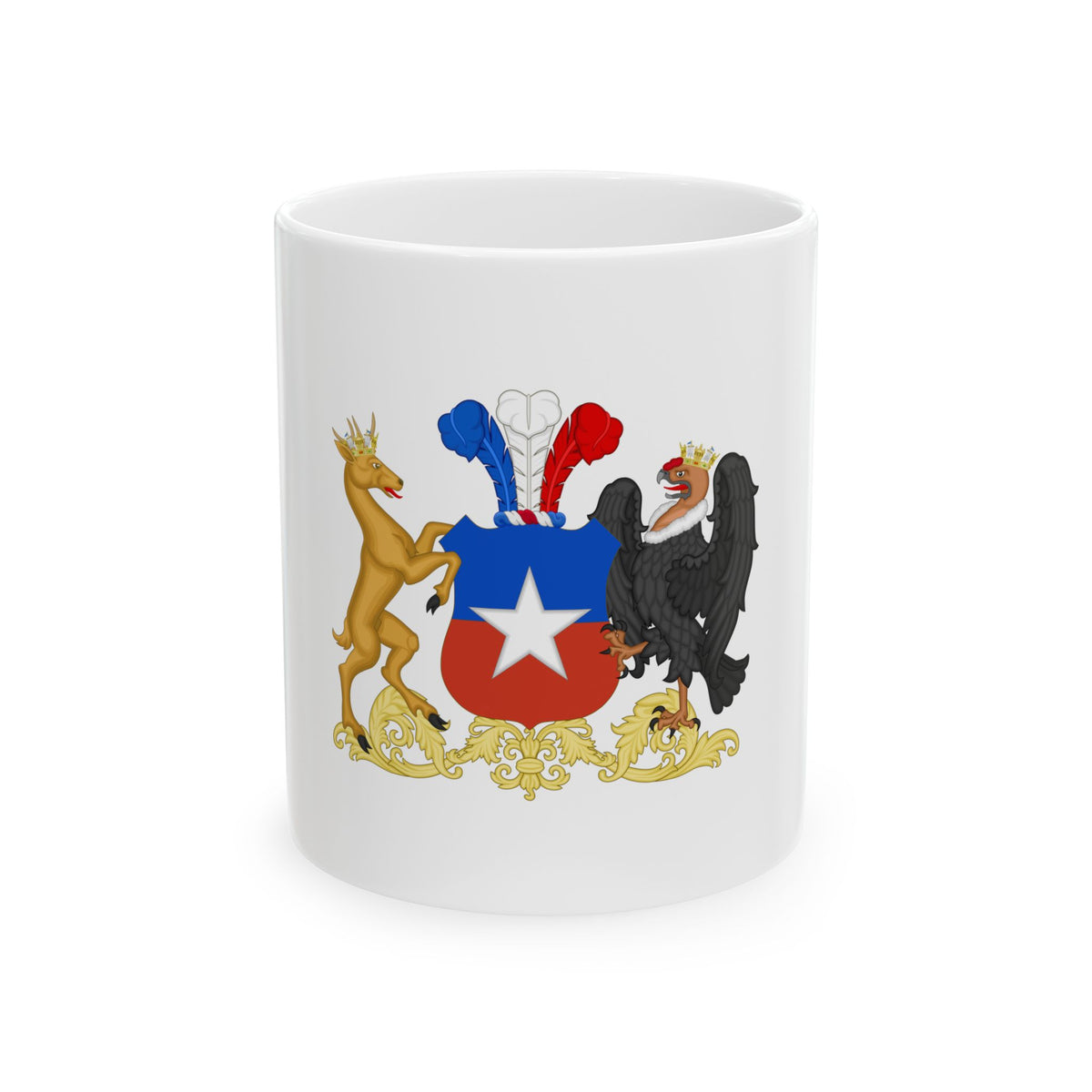 Coat of Arms of Chile (1834-1920) - White Coffee Mug