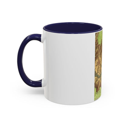 USA - Grand Canyon National Park, Arizona (1978) (Map) Accent Coffee Mug