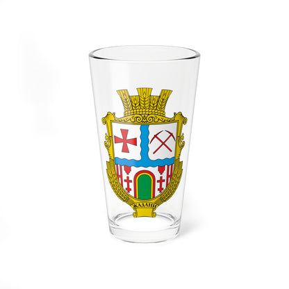 Coat of arms of Zhadany Vinnytsia Raion (Ukraine) (Coat of Arms) Pint Glass 16oz