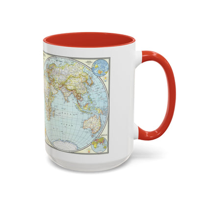 World Map (1941) (Map) Accent Coffee Mug