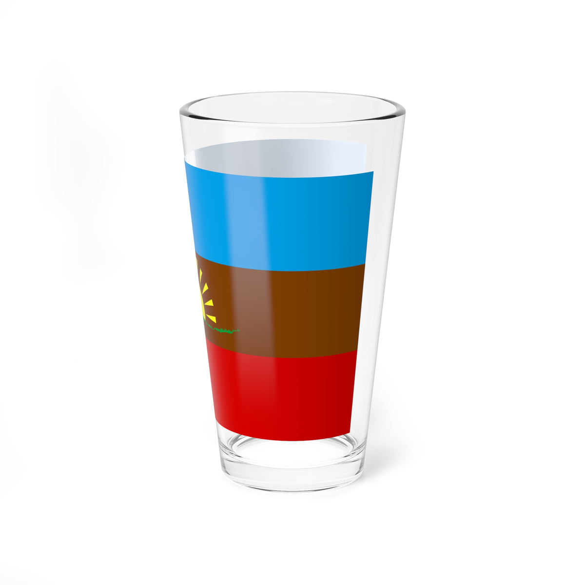 Bandera de Arismendi Sucre (Venezuela) Pint Glass 16oz