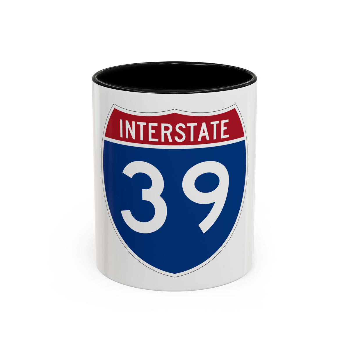 Interstate 39 (U.S. Highways) Accent Coffee Mug