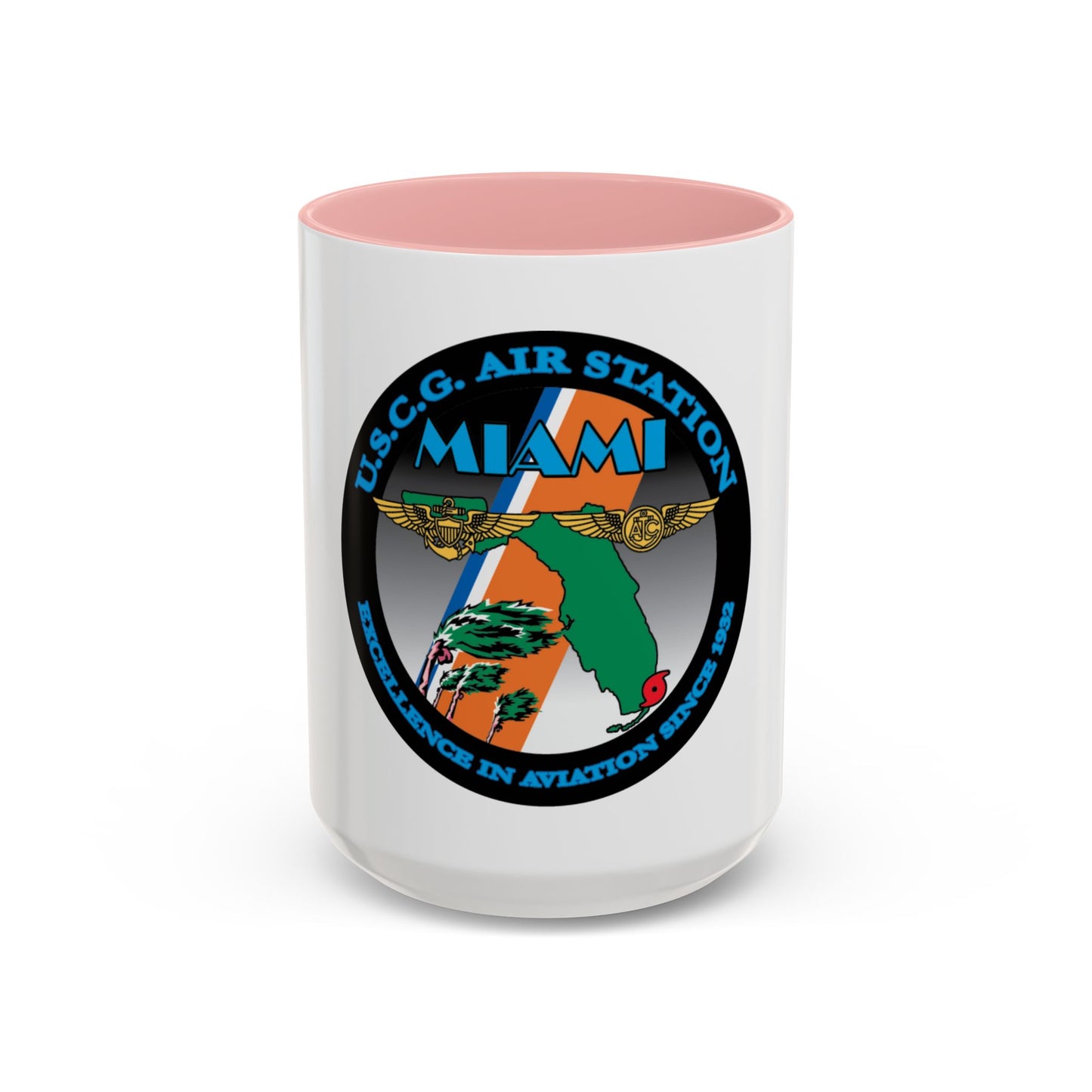 USCG Air Station Miami (U.S. Coast Guard) Accent Coffee Mug