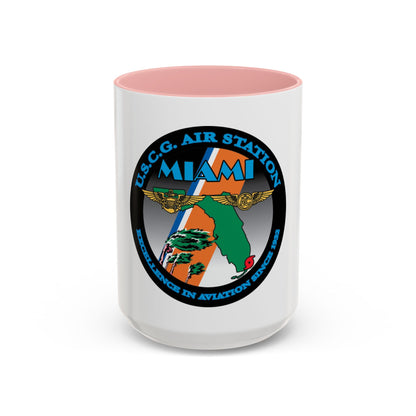 USCG Air Station Miami (U.S. Coast Guard) Accent Coffee Mug