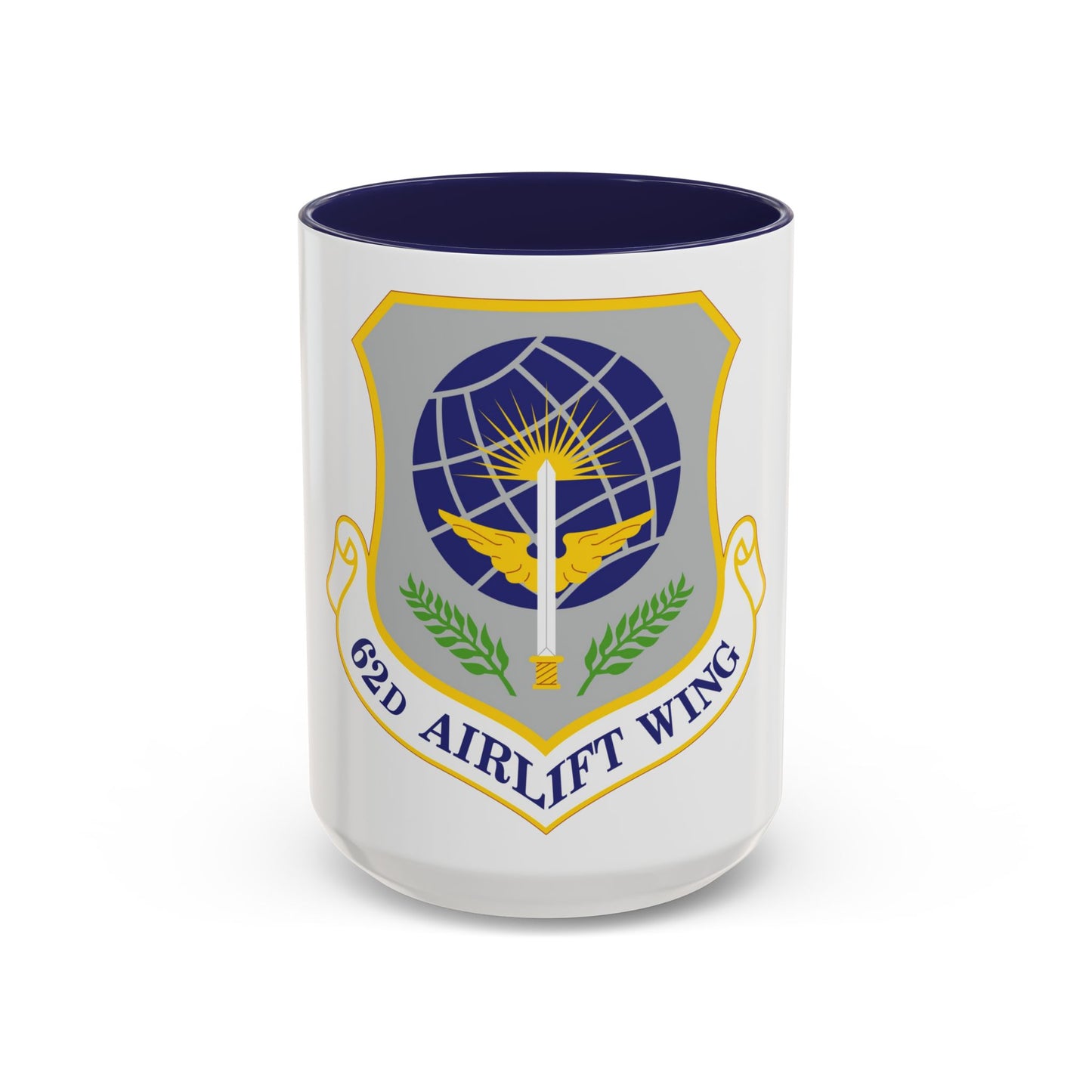 62d Airlift Wing (U.S. Air Force) Accent Coffee Mug