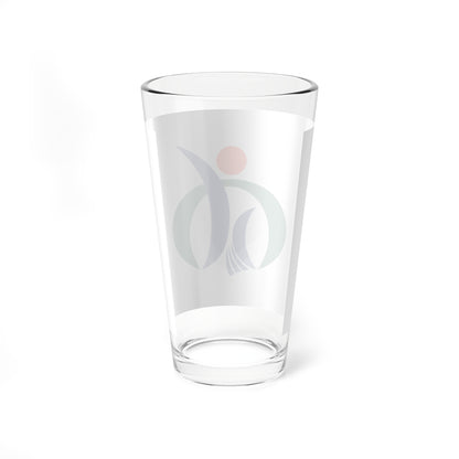 Flag of Shimanto-town Kochi (Japan) Pint Glass 16oz