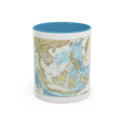 Asia - Southeast (1955) (Map) Accent Coffee Mug