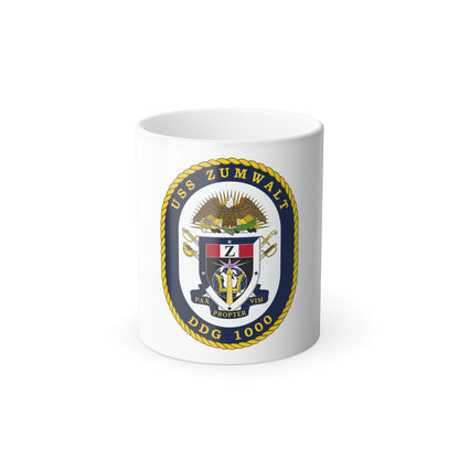 USS Zumwalt DDG 1000 Crest (U.S. Navy) Color Changing Mug 11oz