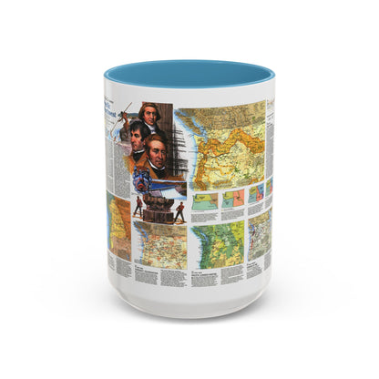 USA - Pacific Northwest 2 (1986) (Map) Accent Coffee Mug