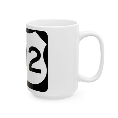 US 202 NY (New York) (Road Sign) White Coffee Mug