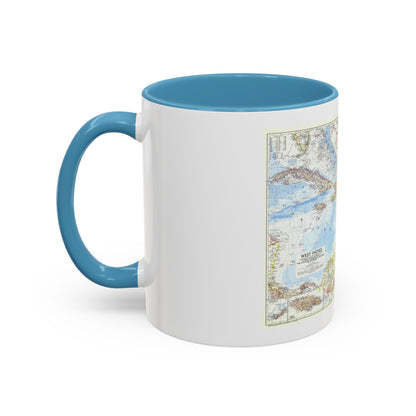 West Indies (1954) (Map) Accent Coffee Mug