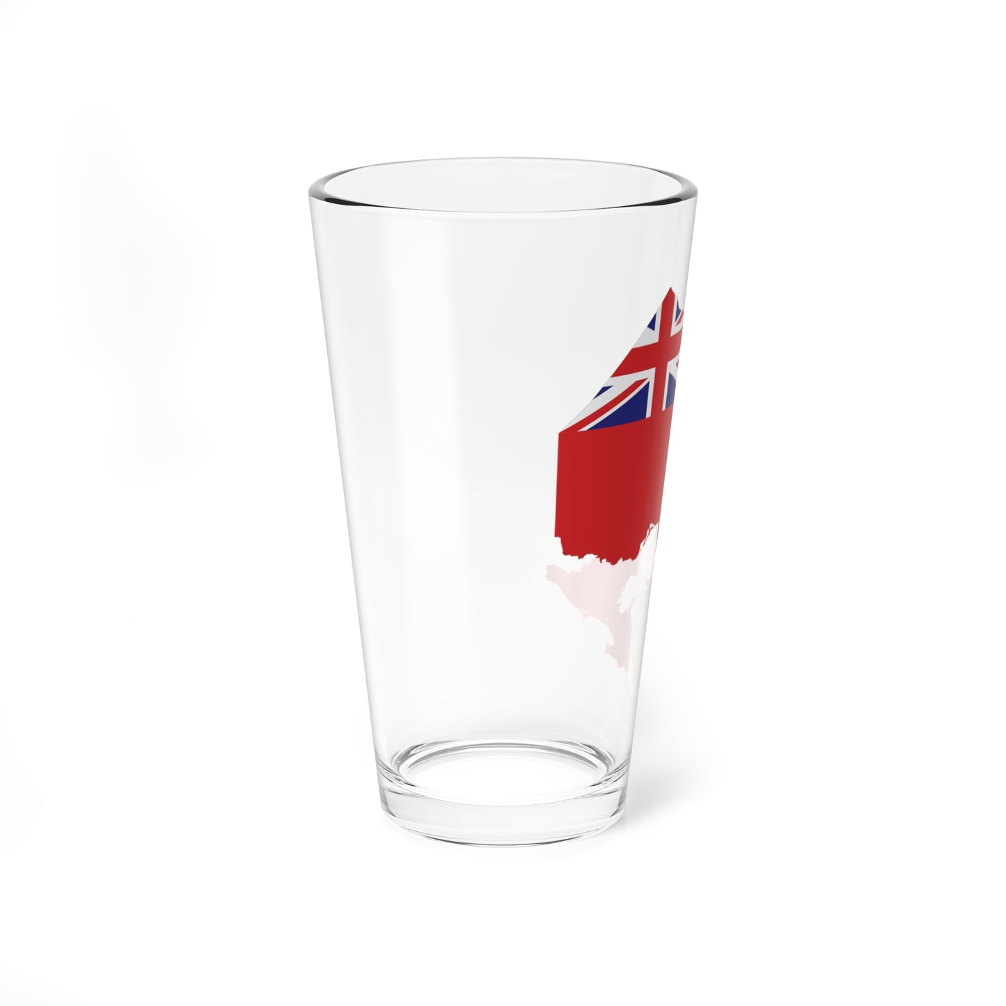 Flag-map of Ontario (Canada) Pint Glass 16oz