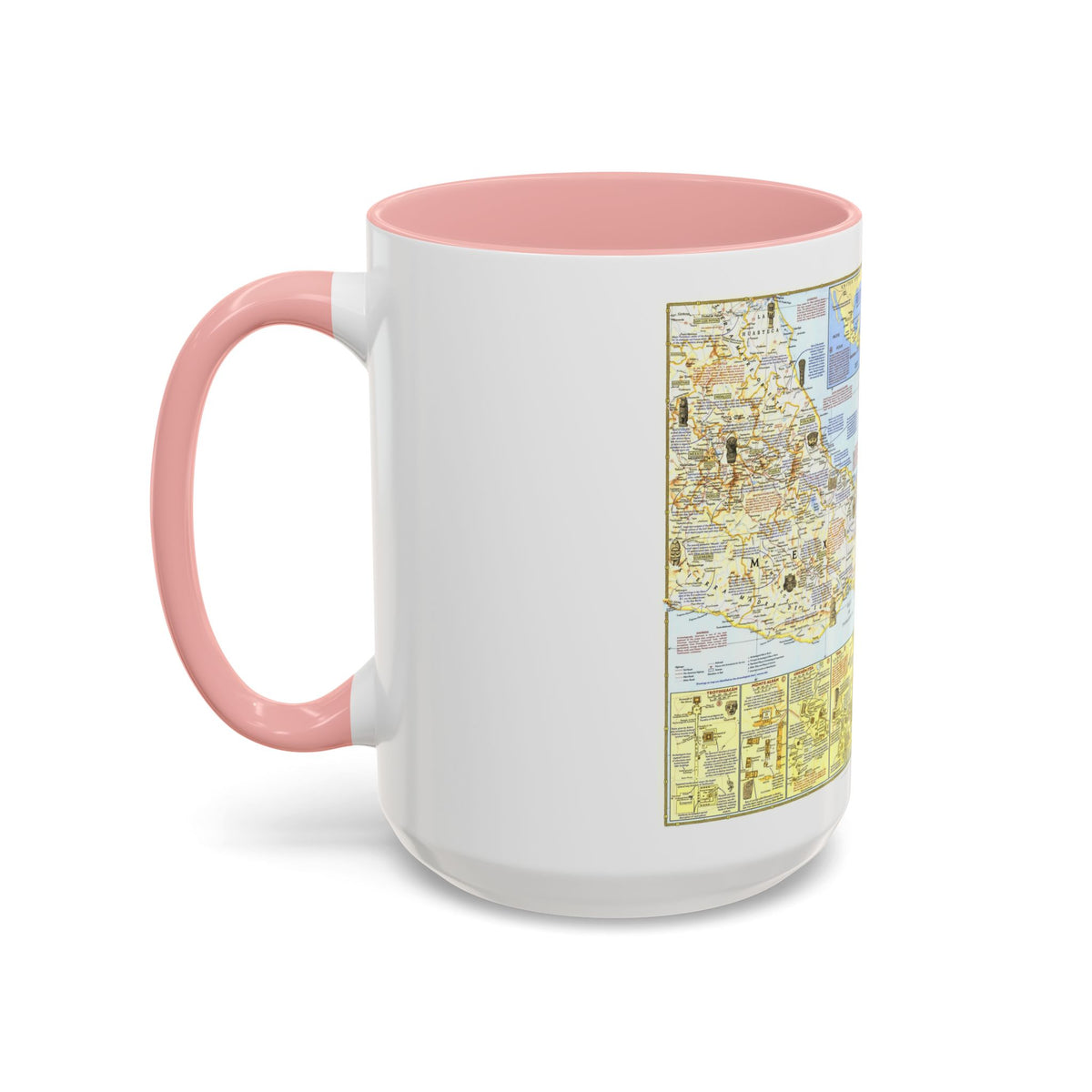 Central America - Archeological Map 1 (1968) (Map) Accent Coffee Mug