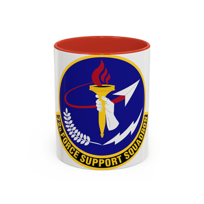 72d Force Support Squadron (U.S. Air Force) Accent Coffee Mug