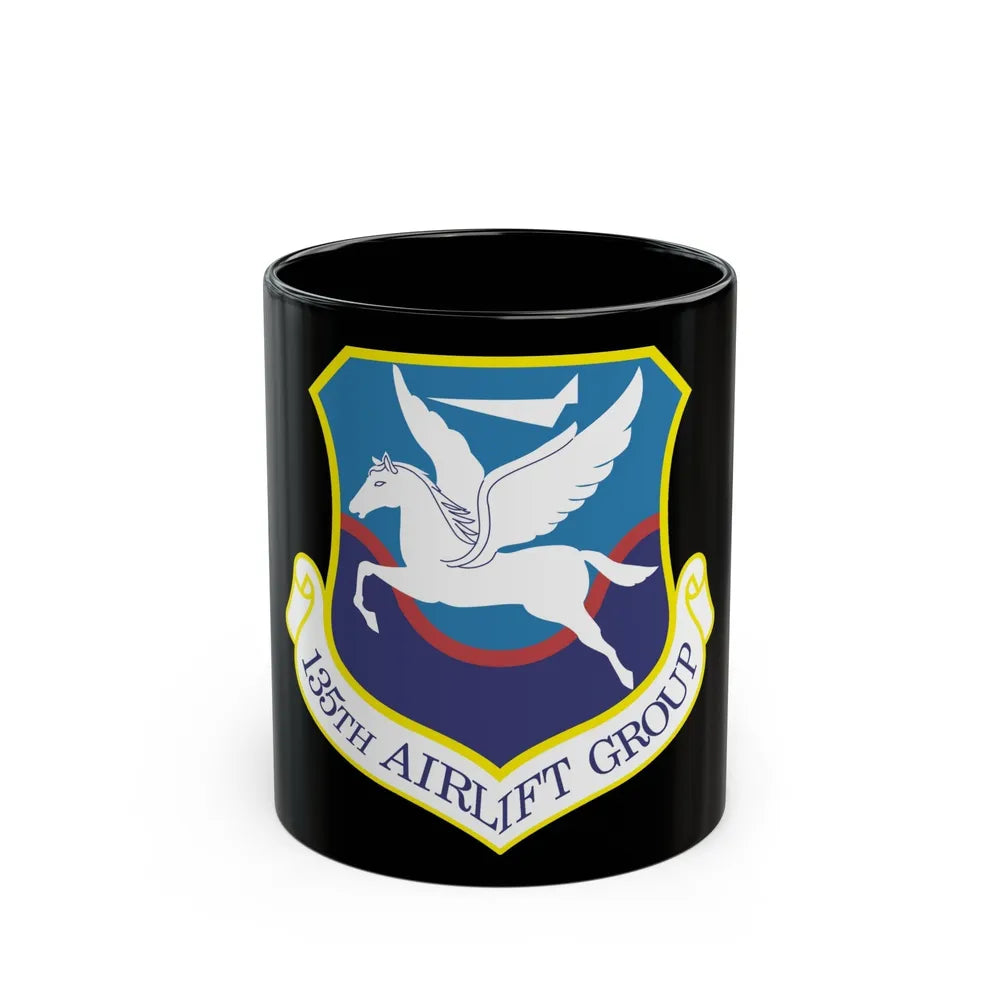 135th Airlift Group (U.S. Air Force) Black Coffee Mug-11oz-Go Mug Yourself