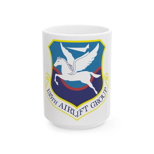 135th Airlift Group (U.S. Air Force) White Coffee Mug-15oz-Go Mug Yourself