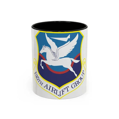 135th Airlift Group (U.S. Air Force) Accent Coffee Mug 11oz Black - Go Mug Yourself