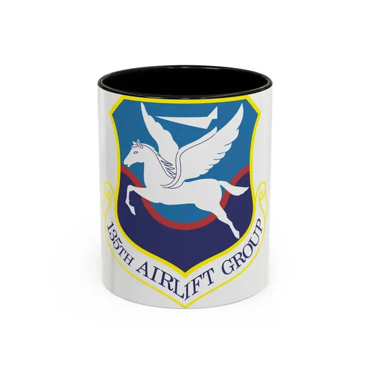 135th Airlift Group (U.S. Air Force) Accent Coffee Mug 11oz Black - Go Mug Yourself