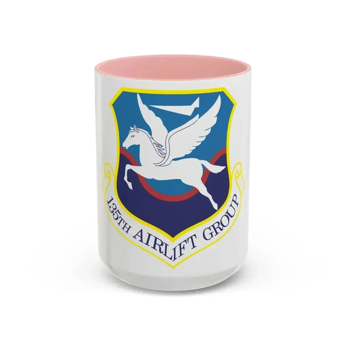 135th Airlift Group (U.S. Air Force) Accent Coffee Mug 15oz Pink - Go Mug Yourself