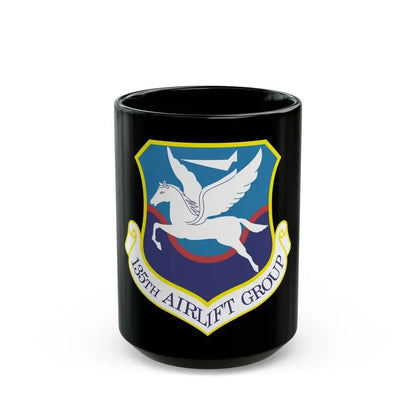 135th Airlift Group (U.S. Air Force) Black Coffee Mug 15oz - Go Mug Yourself