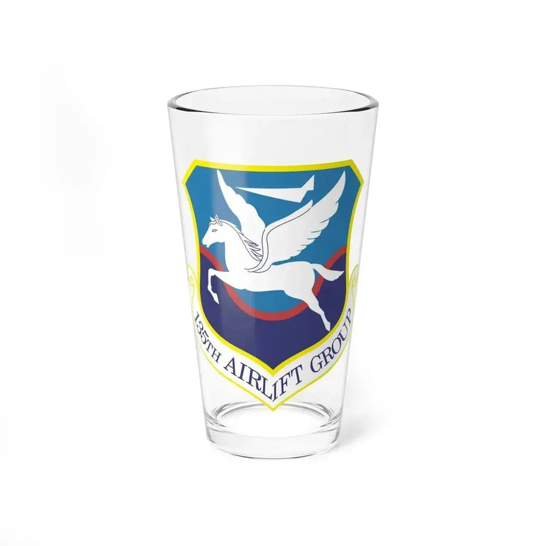 135th Airlift Group (U.S. Air Force) Pint Glass 16oz 16oz - Go Mug Yourself