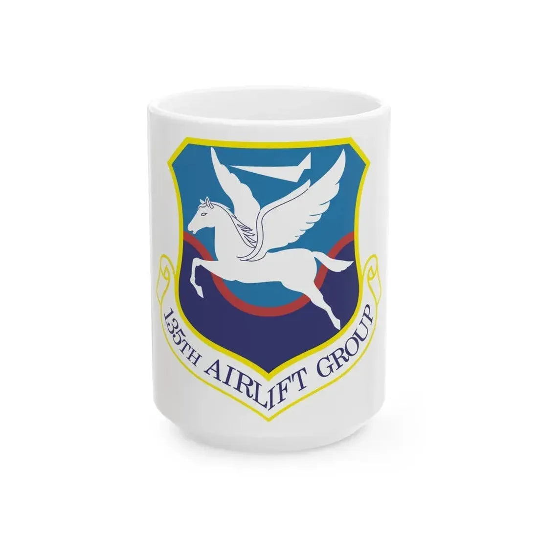135th Airlift Group (U.S. Air Force) White Coffee Mug 15oz - Go Mug Yourself