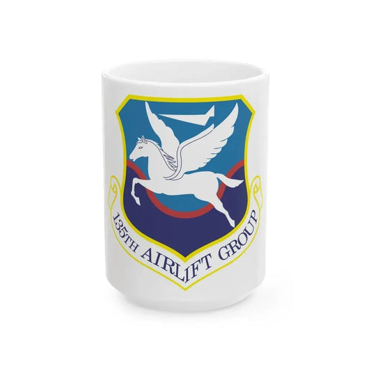 135th Airlift Group (U.S. Air Force) White Coffee Mug 15oz - Go Mug Yourself