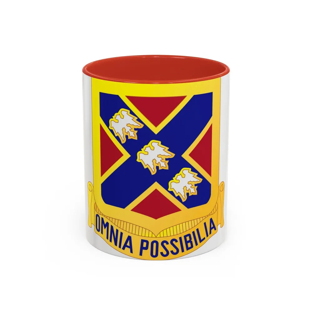 135th Artillery Regiment (U.S. Army) Accent Coffee Mug-11oz-Red-Go Mug Yourself