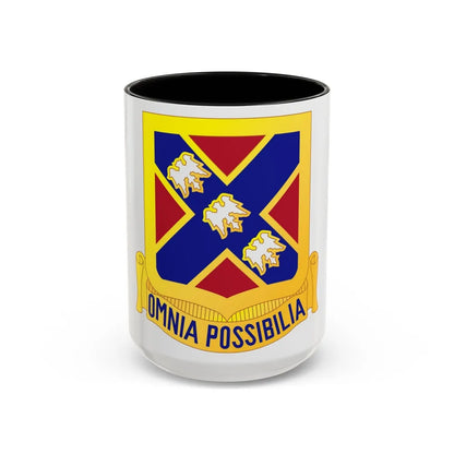 135th Artillery Regiment (U.S. Army) Accent Coffee Mug-15oz-Black-Go Mug Yourself