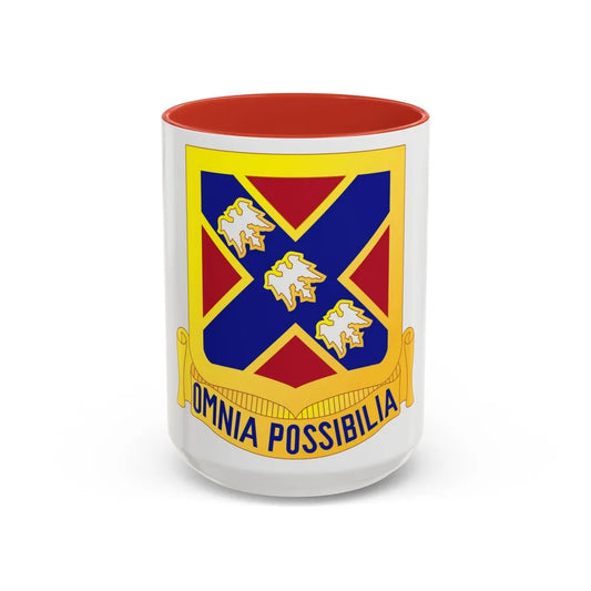 135th Artillery Regiment (U.S. Army) Accent Coffee Mug-15oz-Pink-Go Mug Yourself