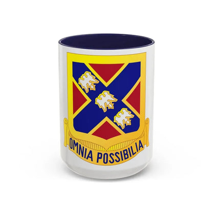 135th Artillery Regiment (U.S. Army) Accent Coffee Mug 15oz Navy - Go Mug Yourself