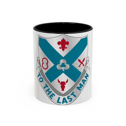 135th Infantry Regiment (U.S. Army) Accent Coffee Mug-11oz-Black-Go Mug Yourself