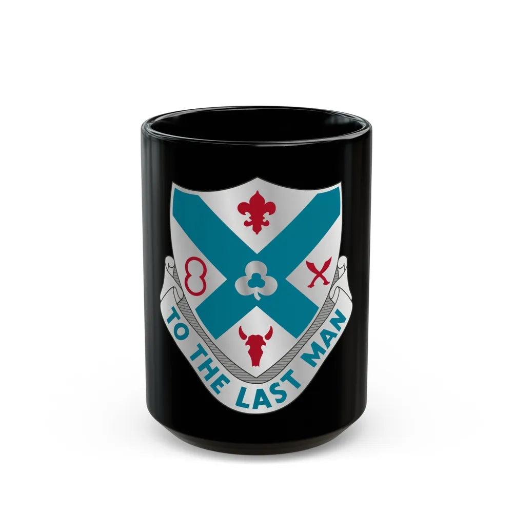 135th Infantry Regiment (U.S. Army) Black Coffee Mug-15oz-Go Mug Yourself