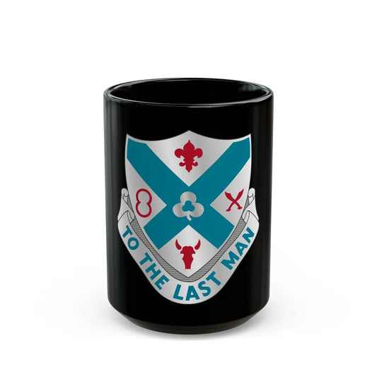 135th Infantry Regiment (U.S. Army) Black Coffee Mug-15oz-Go Mug Yourself