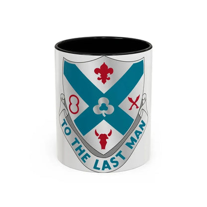 135th Infantry Regiment (U.S. Army) Accent Coffee Mug 11oz Black - Go Mug Yourself