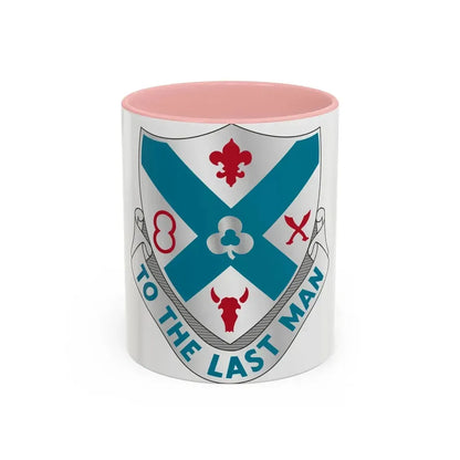 135th Infantry Regiment (U.S. Army) Accent Coffee Mug 11oz Pink - Go Mug Yourself