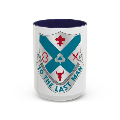 135th Infantry Regiment (U.S. Army) Accent Coffee Mug 15oz Navy - Go Mug Yourself