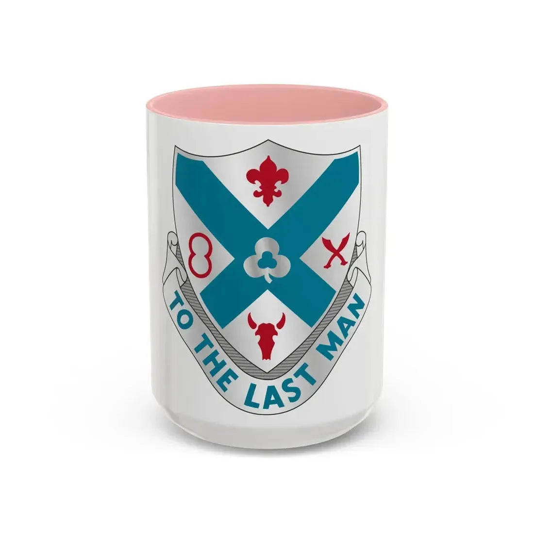 135th Infantry Regiment (U.S. Army) Accent Coffee Mug 15oz Pink - Go Mug Yourself