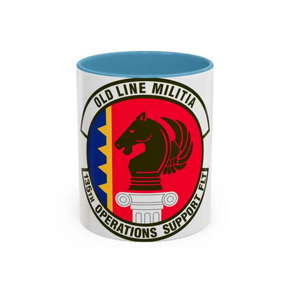 135th Operations Support Flight (U.S. Air Force) Accent Coffee Mug 11oz Light Blue - Go Mug Yourself