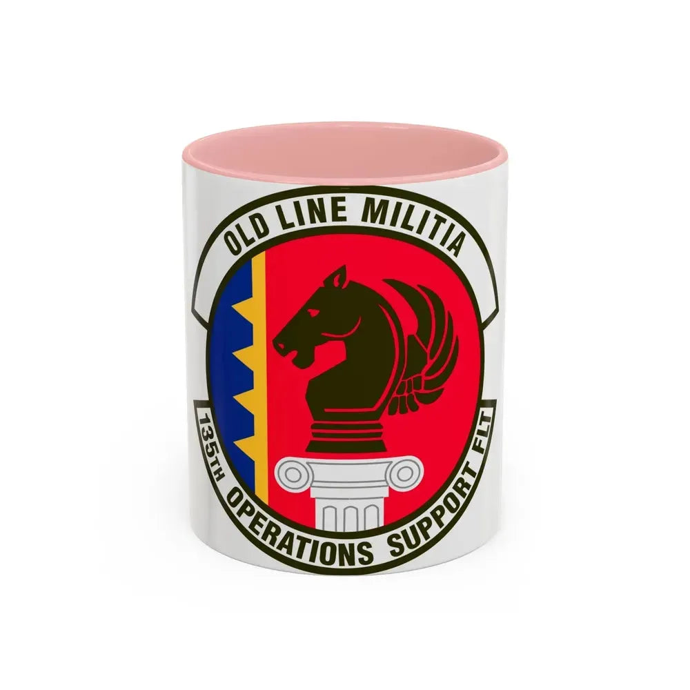 135th Operations Support Flight (U.S. Air Force) Accent Coffee Mug 11oz Pink - Go Mug Yourself