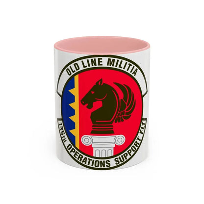 135th Operations Support Flight (U.S. Air Force) Accent Coffee Mug 11oz Pink - Go Mug Yourself