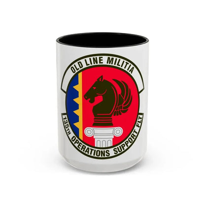 135th Operations Support Flight (U.S. Air Force) Accent Coffee Mug 15oz Black - Go Mug Yourself